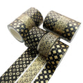 Hosho Black & Gold Foil Washi Tape 3 Rolls Set