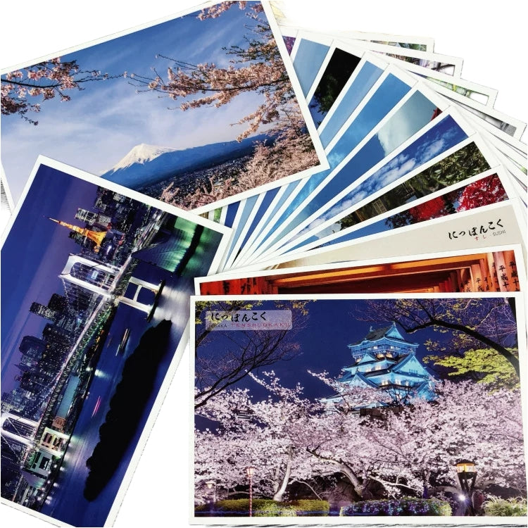 Japan Travel Souvenir Postcards Set
