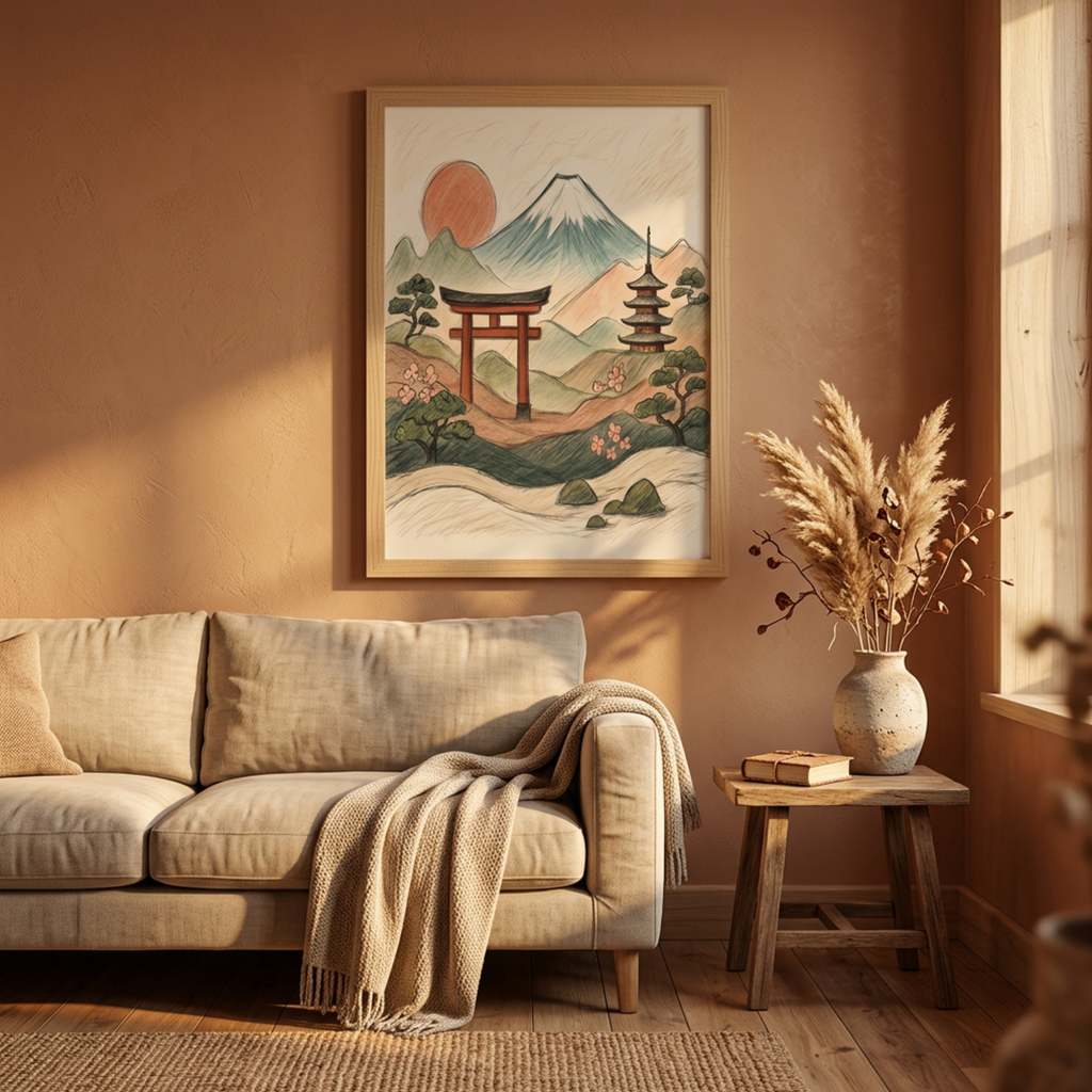Japanese Landscape Printable Wall Art