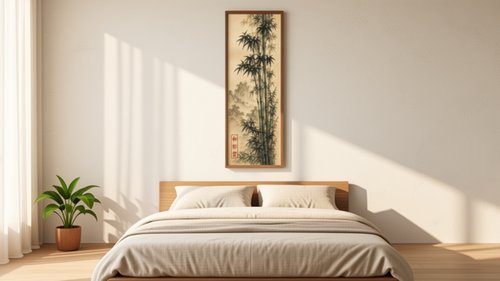 Bamboo Ink Wash Painting Printable Wall Art