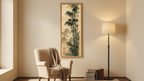 Bamboo Ink Wash Painting Printable Wall Art