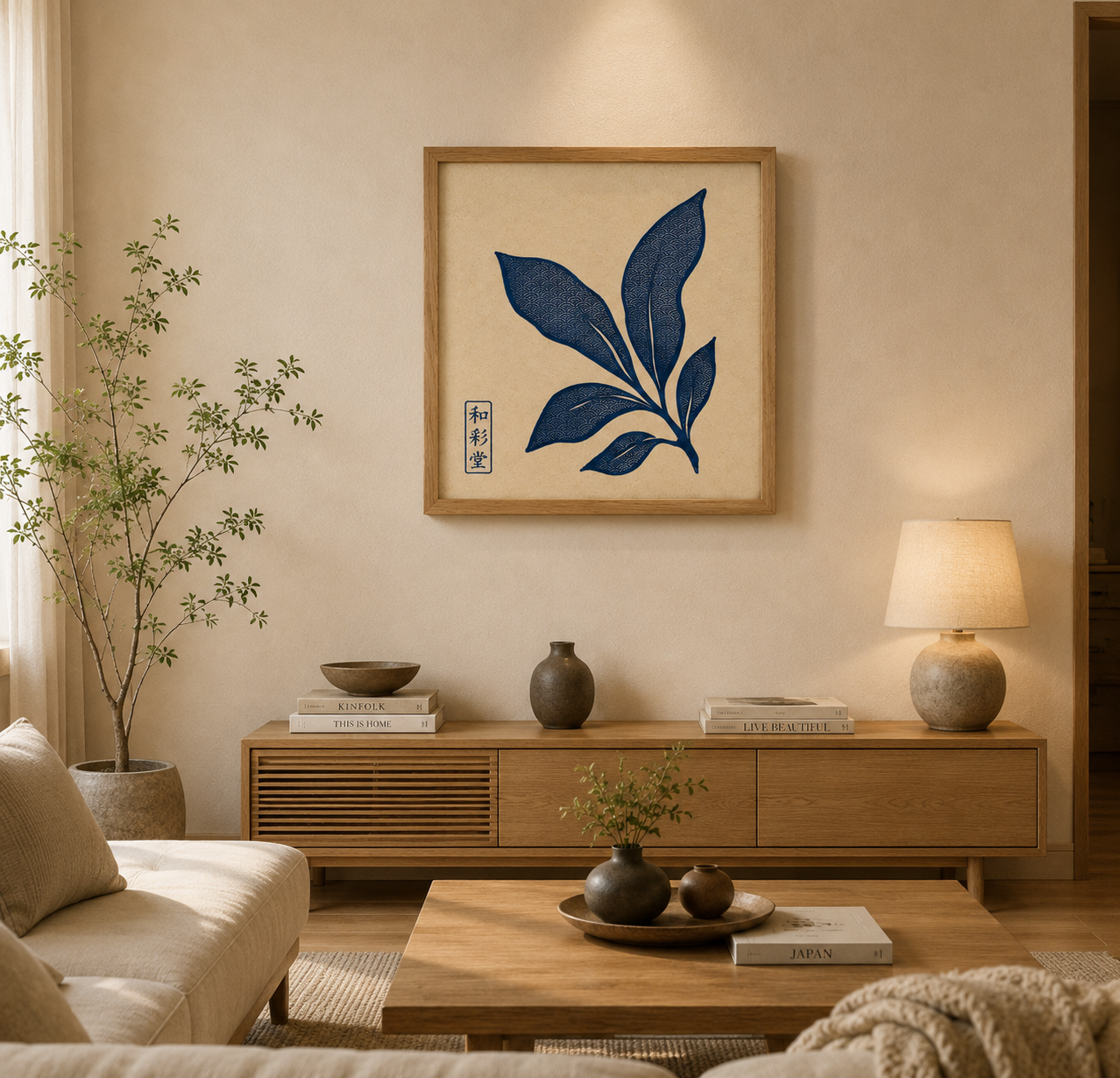 Indigo Botanical Printable Wall Art