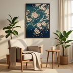 Japanese Cherry Blossom Woodblock Printable Wall Art