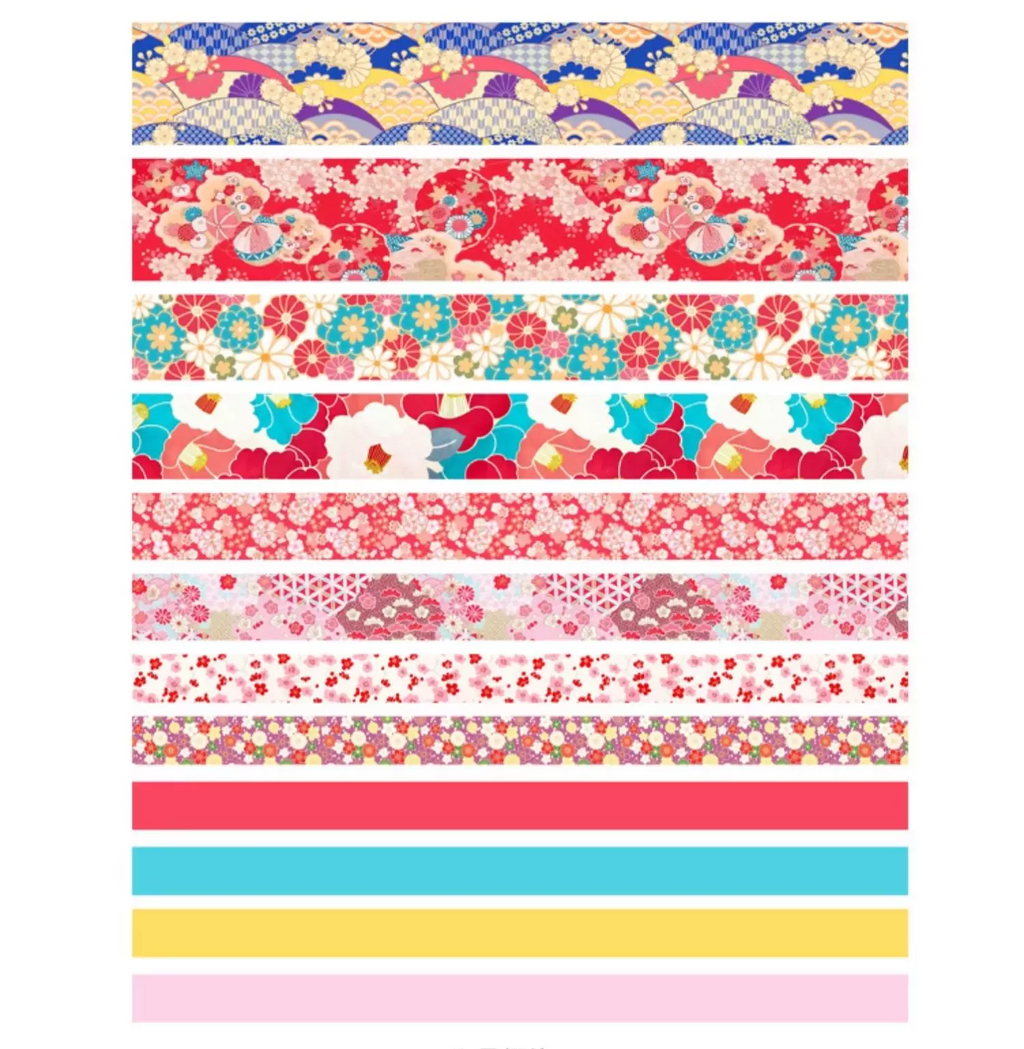 Japanese Floral Decorative Washi Tape 12 Rolls Gift Set