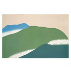 Kamisaka Sekka Ukiyo-e Zen Style Canvas Print Green Mountains