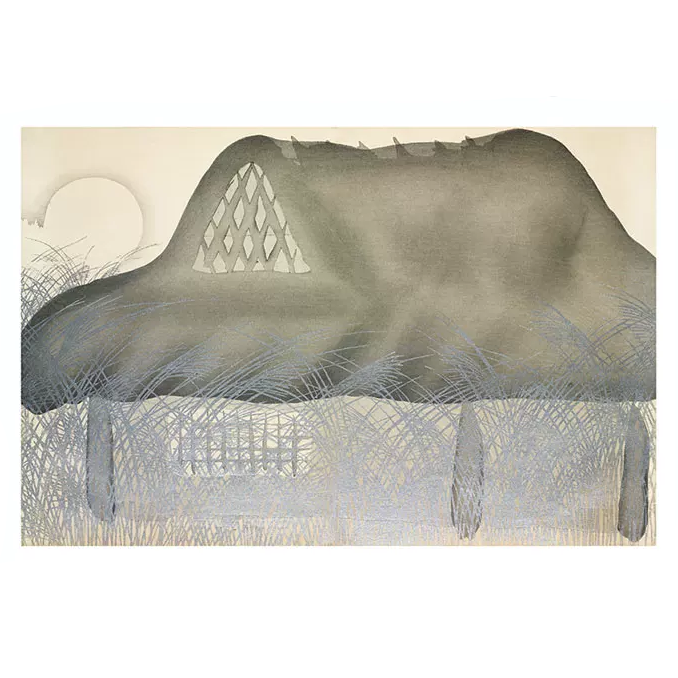 Kamisaka Sekka Ukiyo-e Zen Style Canvas Print House