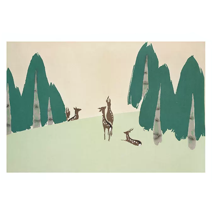 Kamisaka Sekka Ukiyo-e Zen Style Canvas Print Kasugano Deer