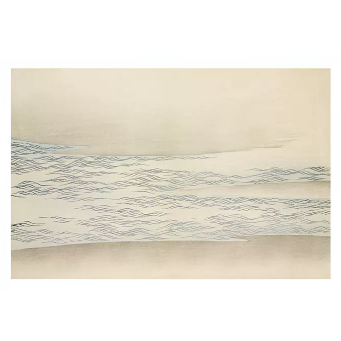 Kamisaka Sekka Ukiyo-e Zen Style Canvas Print Ocean waves
