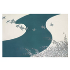 Kamisaka Sekka Ukiyo-e Zen Style Canvas Print River in Winter