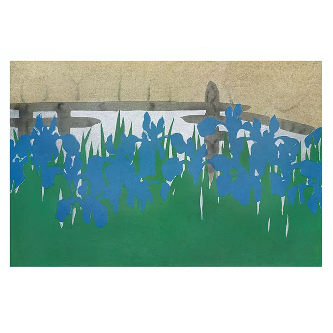 Kamisaka Sekka Ukiyo-e Zen Style Canvas Print Yatsubashi