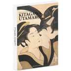 Book cover of 'Kitagawa Utamaro' with traditional Japanese art design.