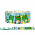 Decorative tape with frog design on a white background