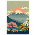 Mount Fuji Blossom Unframed Canvas Print