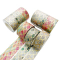 Seigaiha Gold Foil Washi Tape 3 Rolls Set