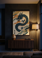 Japanese Dragon Printable Wall Art