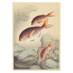 Ukiyo-e Red Sea Bream Unframed Canvas Print