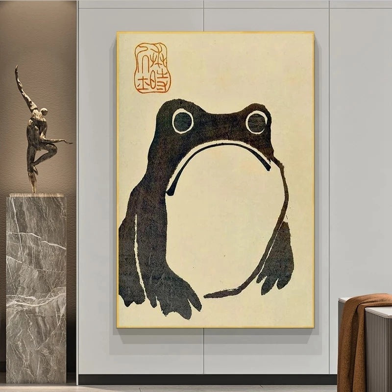 Canvas Printed Toad Painting