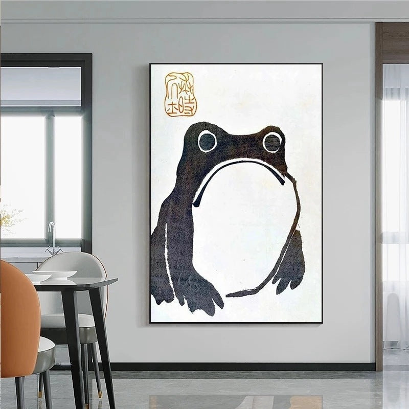 Canvas Printed Toad Painting